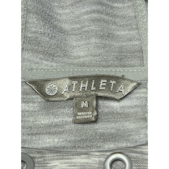 Athleta Women’s Hooded‎ Sweatshirt Gray Size Medium - Picture 4 of 6